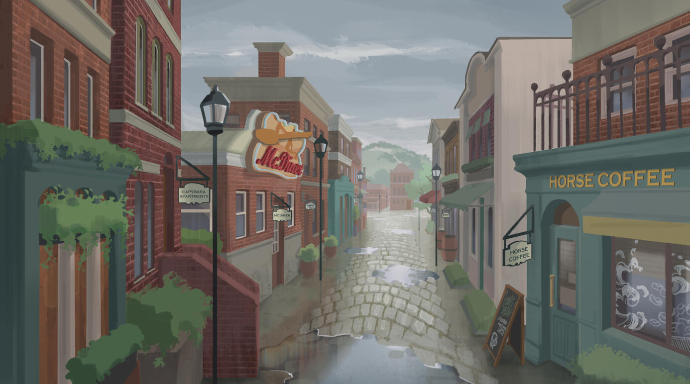 Town Strip Background